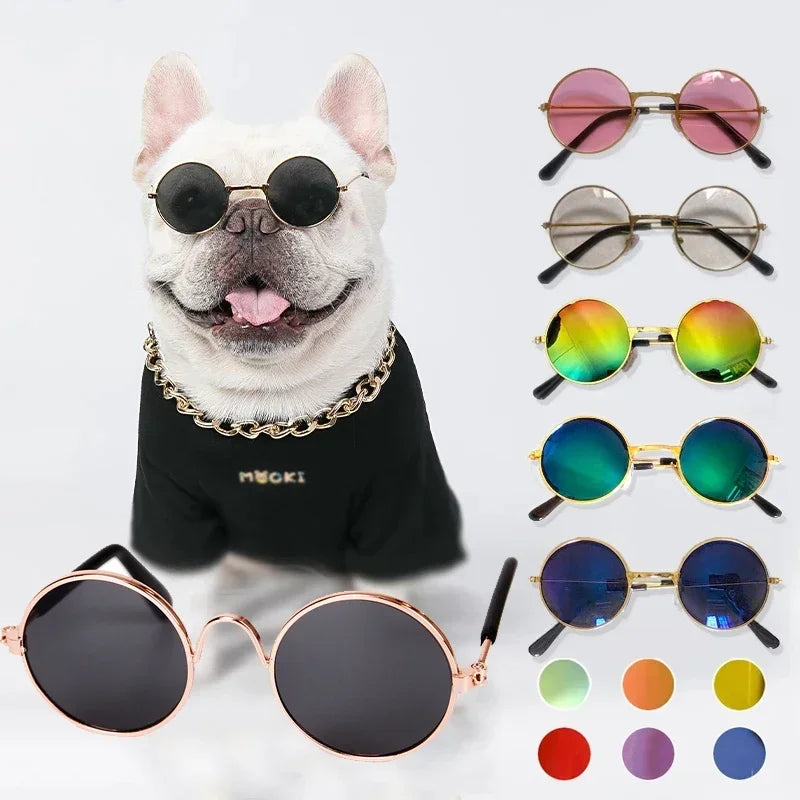 Round Metal Pet Sunglasses