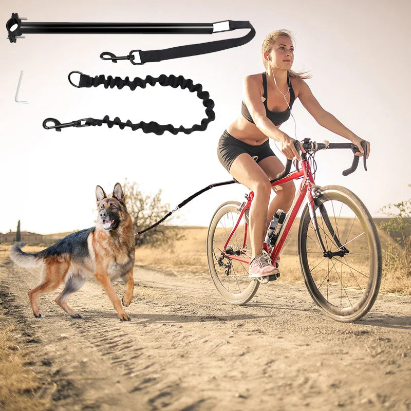 Dog Bike Leash Rod