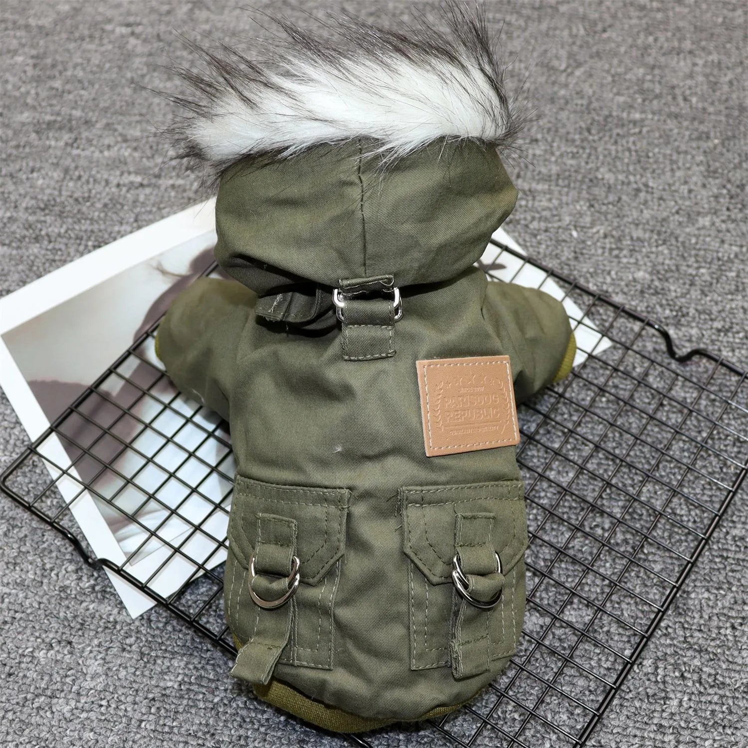 Fur Hood Dog Jacket